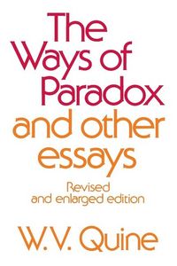 Produktbild: Quine, W: Ways of Paradox and Other Essays