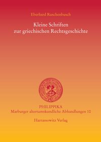 Produktbild: Kleine Schriften zur griechischen Rechtsgeschichte