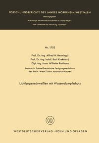 Produktbild: Lichtbogenschwei&szlig;en mit Wasserdampfschutz