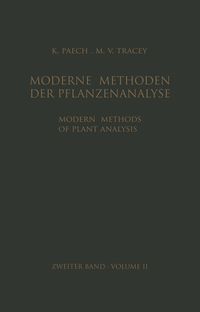 Produktbild: Modern Methods of Plant Analysis / Moderne Methoden der Pflanzenanalyse