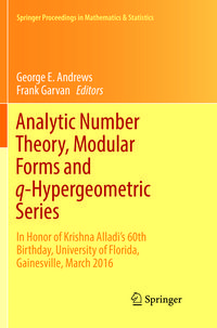Produktbild: Analytic Number Theory, Modular Forms and q-Hypergeometric Series