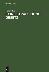 Produktbild: Keine Strafe ohne Gesetz