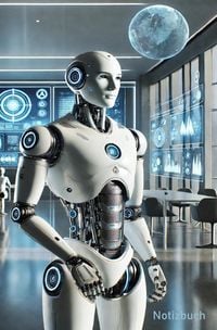 Produktbild: Notizbuch Roboter