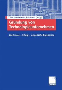 Produktbild: Gr&uuml;ndung von Technologieunternehmen