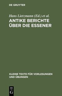 Produktbild: Antike Berichte &uuml;ber die Essener
