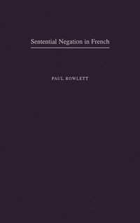 Produktbild: Sentential Negation in French