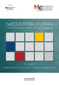 Produktbild: HeiEDUCATION JOURNAL / Au&szlig;er(hoch)schulische Lernorte: inklusiv, nachhaltig, digital!?