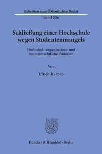 Produktbild: Schlie&szlig;ung einer Hochschule wegen Studentenmangels.