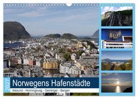 Produktbild: Norwegens Hafenst&auml;dte - Alesund - Honningsvag - Geiranger - Bergen (Wandkalender 2027 DIN A3 quer), CALVENDO Monatskalender