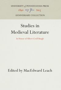 Produktbild: Studies in Medieval Literature