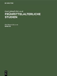 Produktbild: Fr&uuml;hmittelalterliche Studien. Band 26