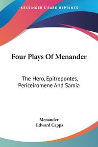 Produktbild: Four Plays Of Menander