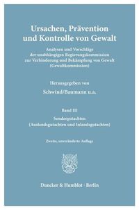 Produktbild: Ursachen, Pr&auml;vention und Kontrolle von Gewalt.