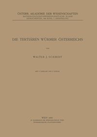 Produktbild: Die Terti&auml;ren W&uuml;rmer &Ouml;sterreichs