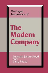 Produktbild: The Legal Framework of the Modern Company