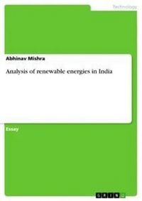Produktbild: Analysis of renewable energies in India