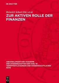 Produktbild: Zur aktiven Rolle der Finanzen
