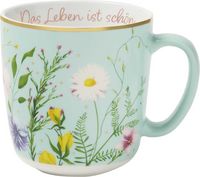 Produktbild: Bl&uuml;tentr&auml;ume Kaffeebecher "Das Leben ist sch&ouml;n", 350 ml