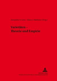 Produktbild: Variet&auml;ten &ndash; Theorie und Empirie