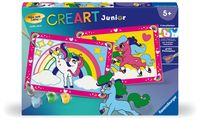 Produktbild CreArt, Malen nach Zahlen Junior - Zauberponys mit Regenbogen