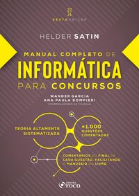 Produktbild: Manual Completo de Inform&aacute;tica para Concursos - 6&ordf; Ed - 2026