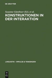 Produktbild: Konstruktionen in der Interaktion