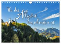 Produktbild: Wo das Allg&auml;u am sch&ouml;nsten ist (Wandkalender 2026 DIN A4 quer), CALVENDO Monatskalender
