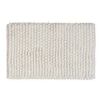 Produktbild: Badteppich Mod. Solivo Wei&szlig;, 50 x 80 cm, rutschfest und waschbar bis 30 &deg;C