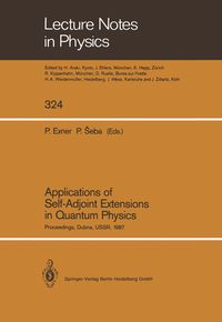 Produktbild: Applications of Self-Adjoint Extensions in Quantum Physics