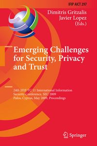 Produktbild: Emerging Challenges for Security, Privacy and Trust