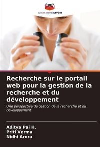 Produktbild: Recherche sur le portail web pour la gestion de la recherche et du d&eacute;veloppement