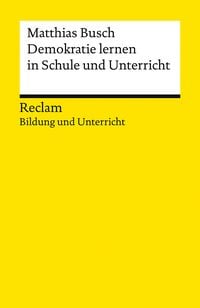 Produktbild: Demokratie lernen in Schule und Unterricht