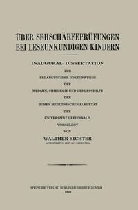 Produktbild: &Uuml;ber Sehsch&auml;rfepr&uuml;fungen bei Leseunkundigen Kindern