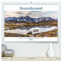Produktbild: Scoresbysund - Sommer im gr&ouml;&szlig;ten und l&auml;ngsten Fjordsystem der Welt (hochwertiger Premium Wandkalender 2026 DIN A2 quer), Kunstdruck in Hochglanz