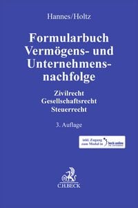 Produktbild: Formularbuch Verm&ouml;gens- und Unternehmensnachfolge