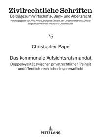 Produktbild: Das kommunale Aufsichtsratsmandat