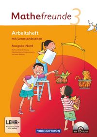 Produktbild: Mathefreunde 3. Schuljahr - Nord - Arbeitsheft mit CD-ROM und Lernstandsseiten