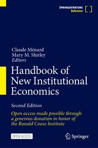 Produktbild: Handbook of New Institutional Economics