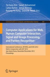 Produktbild: Computer Applications for Web, Human Computer Interaction, Signal and Image Processing, and Pattern Recognition
