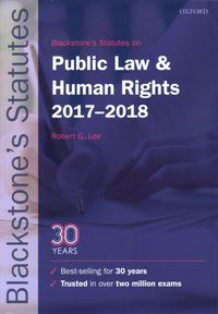 Produktbild: LEE, R: Blackstone's Statutes on Public Law & Human Rights 2