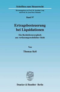Produktbild: Ertragsbesteuerung bei Liquidationen.