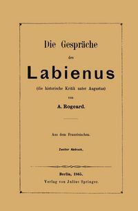 Produktbild: Die Gespr&auml;che des Labienus