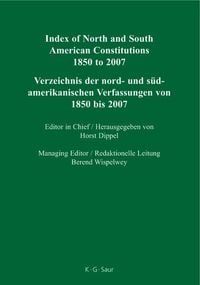 Produktbild: Index of North and South American Constitutions 1850 to 2007