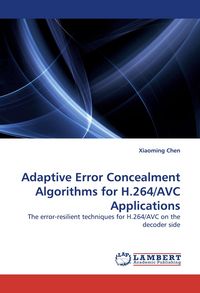 Produktbild: Adaptive Error Concealment Algorithms for H.264/AVC Applications