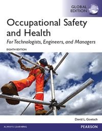 Produktbild: Occupational Safety and Health for Technologists, Engineers, and Managers, Global Edition