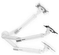 Produktbild: One For All Monitor-Tischhalterung Design Single white 1 Display(s) 33cm (13\") - 88,9cm (35\") Wei&szlig; H&ouml;henverstellbar, Schwenkbar