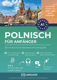 Produktbild: Polnisch lernen f&uuml;r Anf&auml;nger - Ein A1-Kurs f&uuml;r Erwachsene mit wenig Zeit