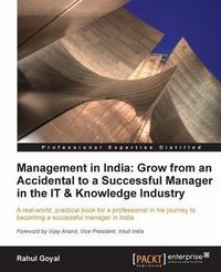 Produktbild: Management in India: Grow from an Accidental to a successful manager in the IT & knowledge industry