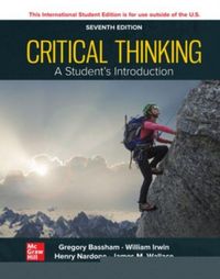 Produktbild: Bassham, G: Critical Thinking: A Students Introduction ISE