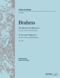 Bild vom Artikel Ein Deutsches Requiem op.45, Klavierauszug vom Autor Johannes Brahms